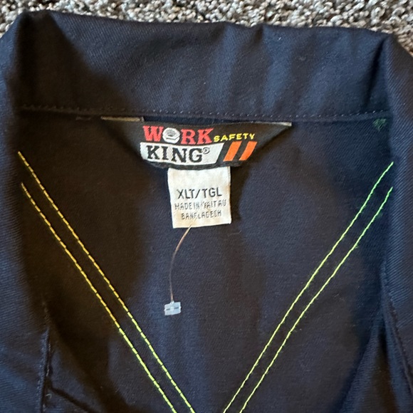 WORK KING Unlined Safety Coveralls Mens XLT - Picture 7 of 10